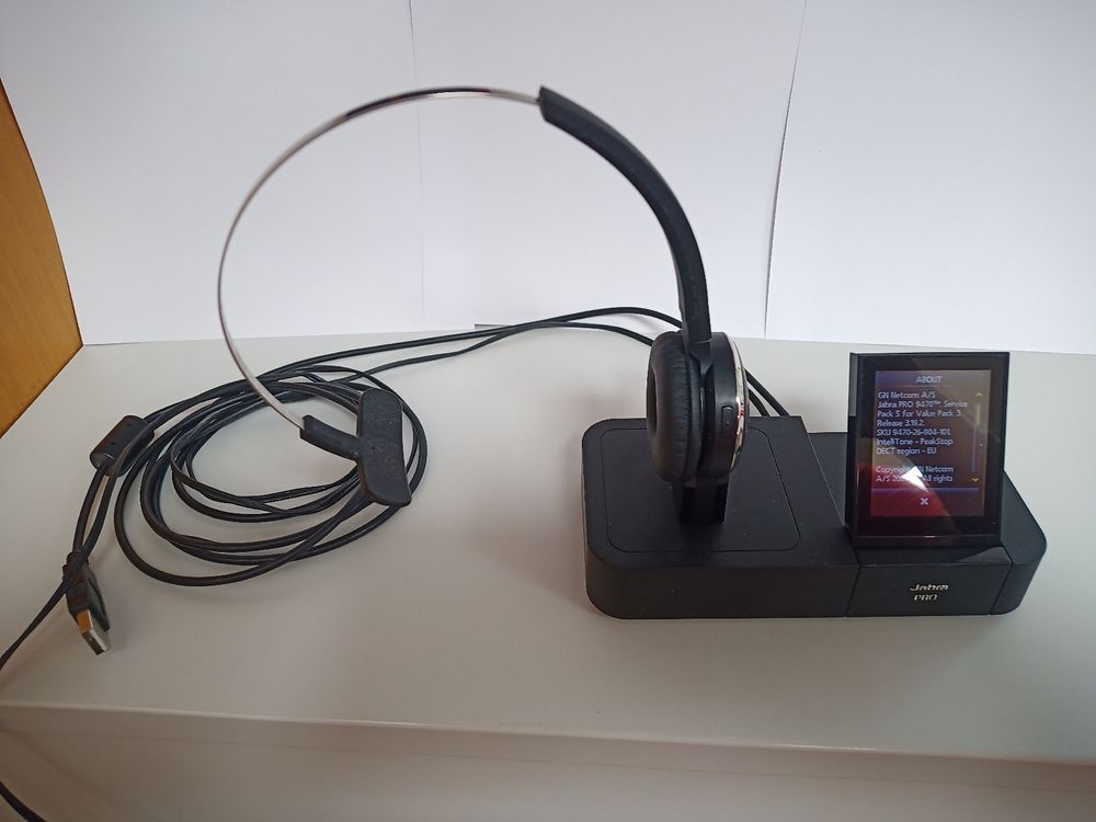 Micro-casque Jabra PRO 9470 Mono - DECT Et Bluetooth, Pour Téléphone Fixe, Mobile Et Softphone - 150 M De Portée