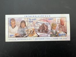 Island Block 17 Tag der Briefmarke 1994: Brief ET-o  (A1045)