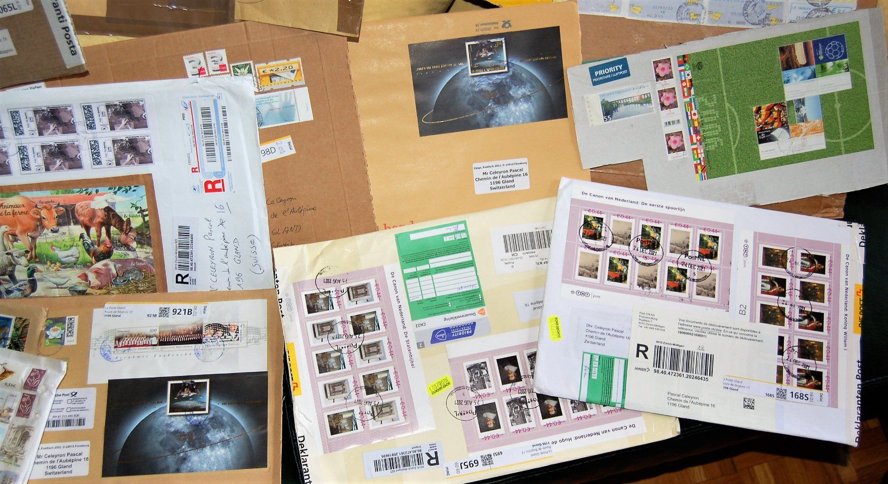 Alle Briefmarken: Lot de lettres ayant voyagées – Gebraucht aus Gland von pas_wxw 2
