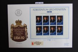 Luxusbrief ET Fürstentum Liechtenstein 1982         Los 6103