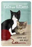 Blechschild - Cats and Kittens