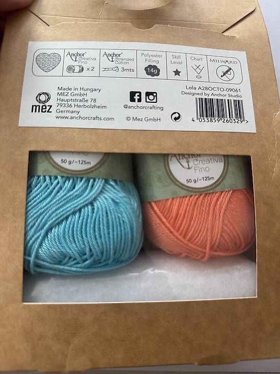 Kit bricolage: Anchor Häkelset "Lola" neu/ovp – Nuovo e nell'imballaggio originale da Knonau venduto da Fam_Dling 1