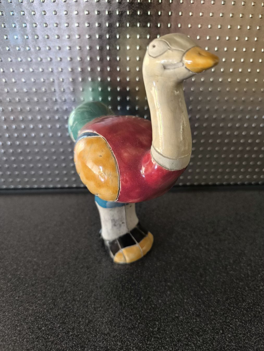 Statuette: Raku Keramik,Vogel Strauss, Handarbeit  – Usato da Schaffhausen venduto da gab_v5qf 2