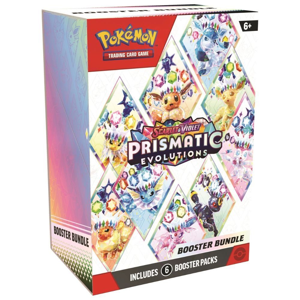 Pokémon Sammelbilder & Trading cards: Prismatic Evolutions 6 Booster Bundle Pokémon TCG SV08.5 – Neu und originalverpackt aus Genève von Cardtreasure