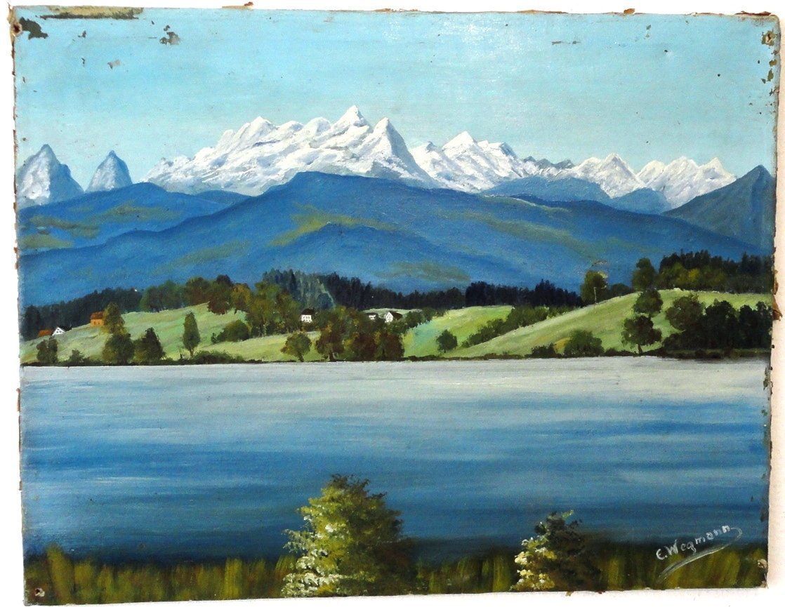 Dipinti: Öl auf Leinwand E.Wegmann – Usato da zurich venduto da ARTMYART