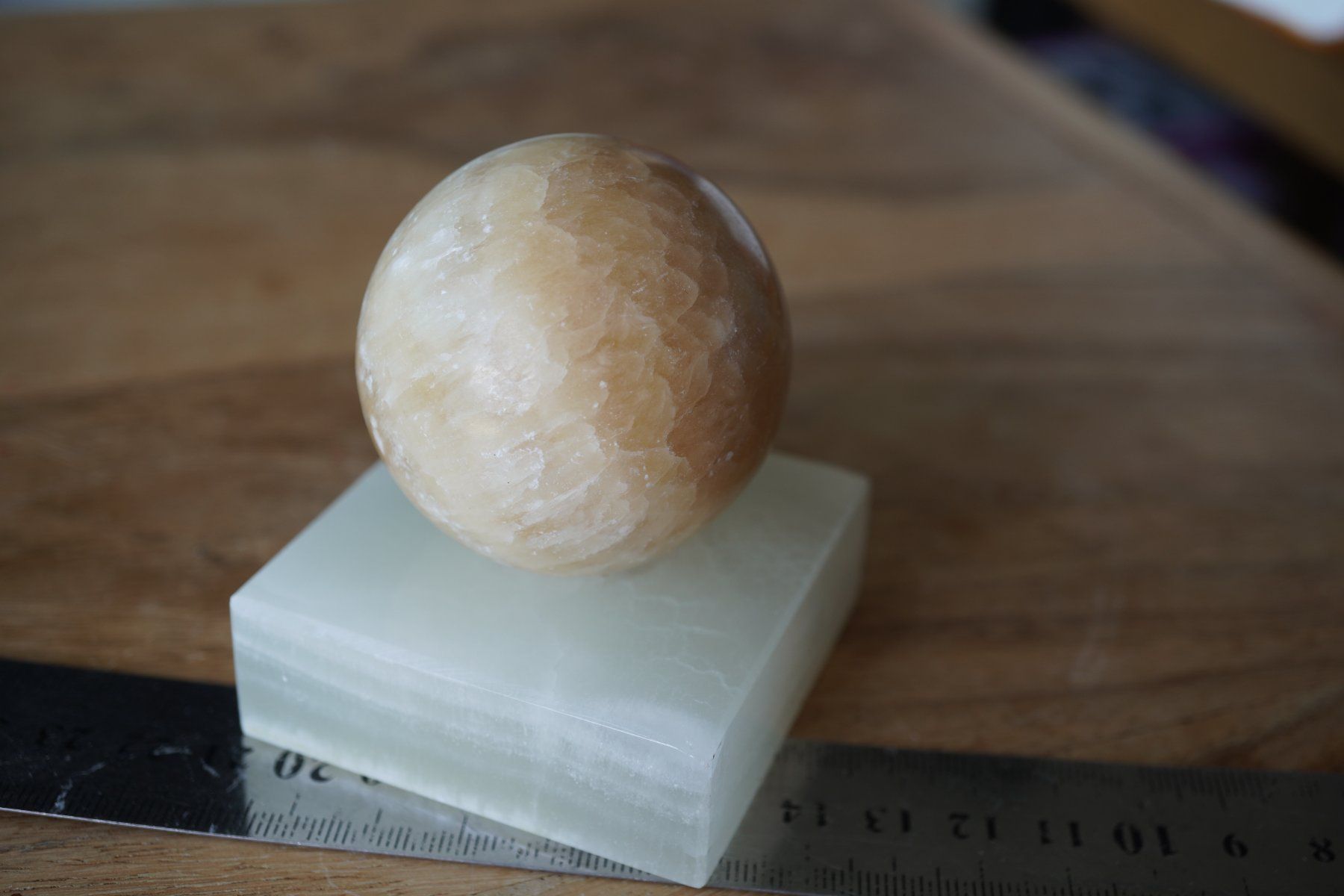 Mineralien & Heilsteine: Clacit Gelb    Kugel mit Base     Räumung – Neu und originalverpackt aus Eschenbach SG von topstone 5