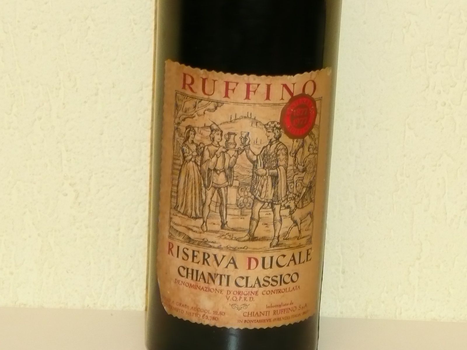 Vino: Ruffino " Riserva Ducale Chianti Classico 1971 " – Usato da Kriens venduto da Taurus12 2