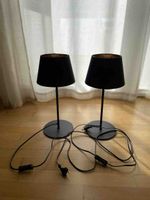 Zwei Tischlampen LED schwarz neuwertiger Zustand