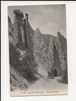 AK ca.1920  Pyramides d'Useigne -Route d'Evolene mit Kutsche
