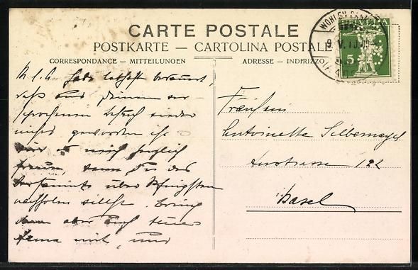 Cartoline postali: Villmergen, Strassenpartien, Ortspartie  – Usato da Berlin venduto da bartko-reher 1