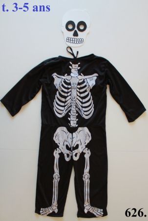 Costume squelette / Skelett t. 3 - 5 ans