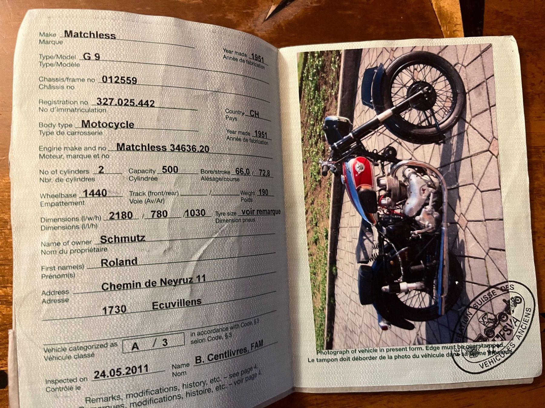 Strada: Moto Matchless G9 CS 500ccm 1951 – Usato da Montévraz venduto da fidele0041 7