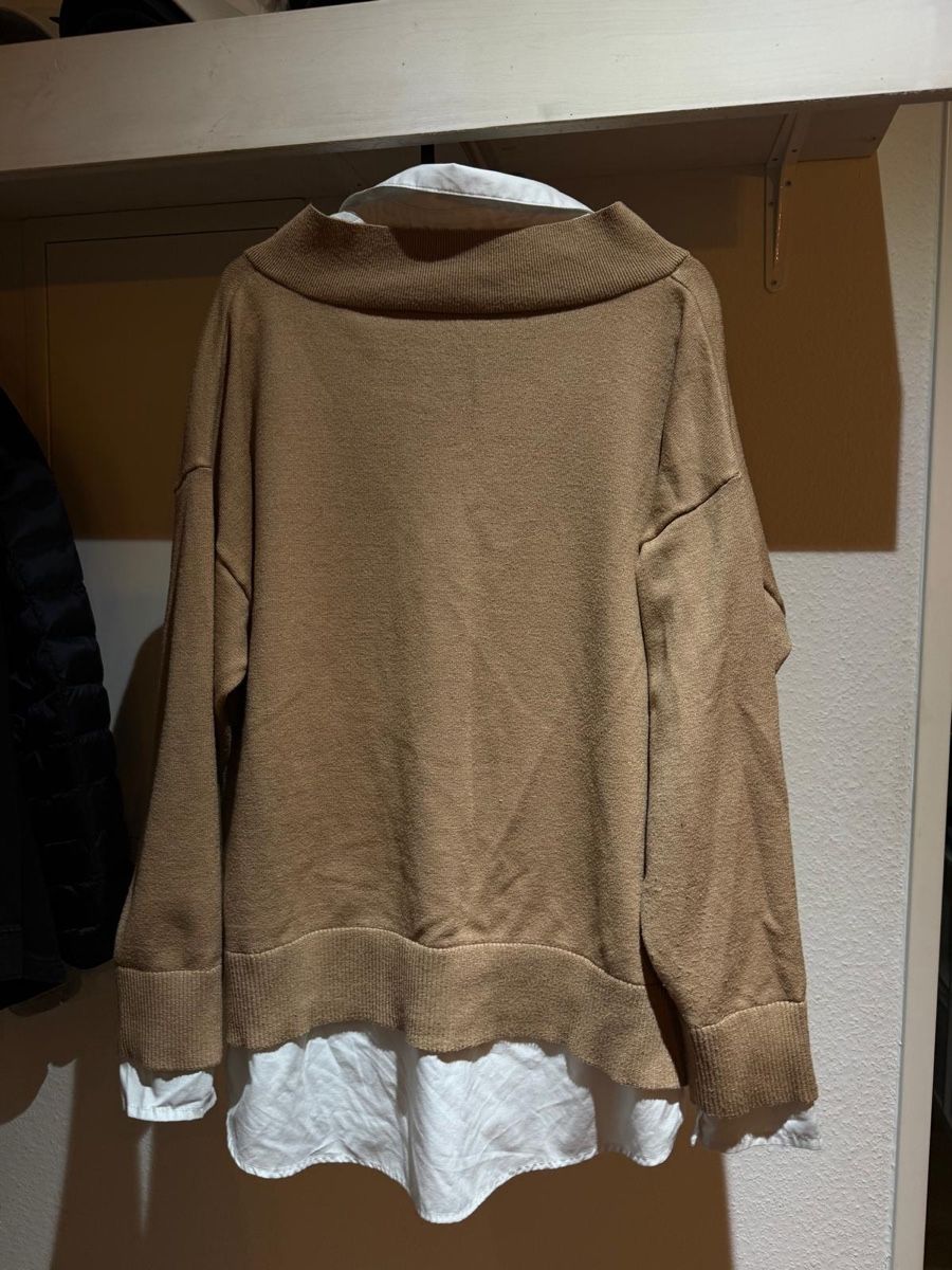 Pulls & Sweat-shirts: Pullunder mit Hemdkragen, Beige, Gr. L – D'occasion à Büsserach par SalebyGianni 1