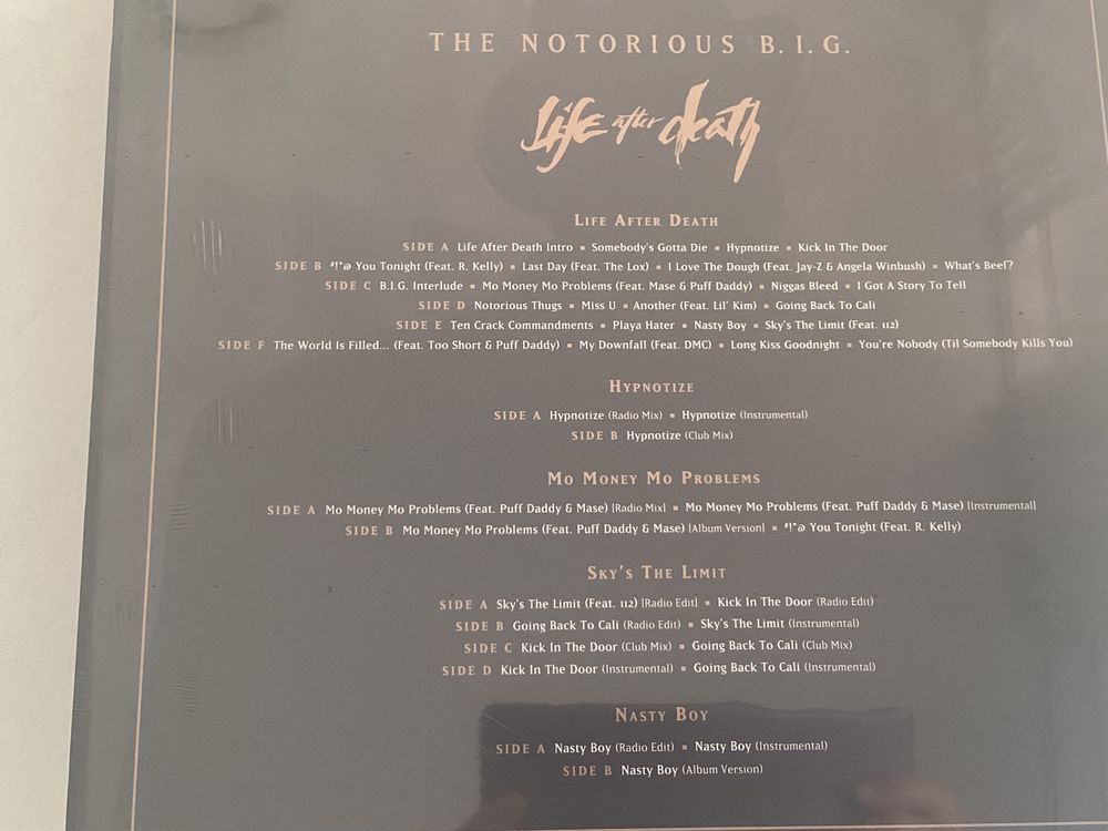 Notorious B.I.G. LP Box-Set - Life After Death (Sealed) (Gebraucht) in ...