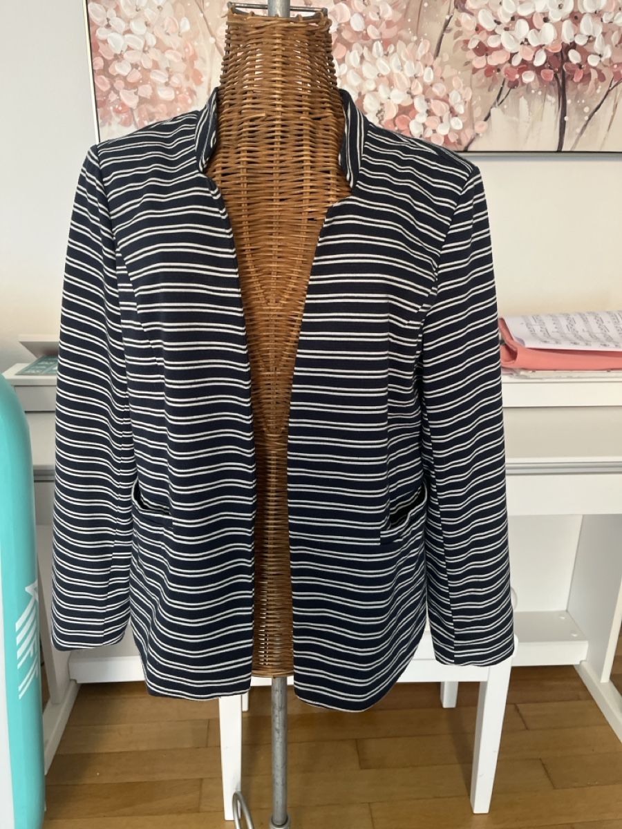 Jacken: Jacke, Obly, blau/weiss gestreift, ca. 40 – Gebraucht aus Solothurn von Bobesch08