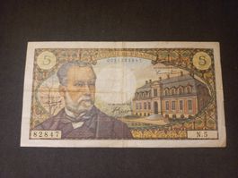 5 Francs Frankreich Geldschein 1966, Banknote
