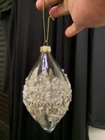 Weihnachtskugel Glas mit schöner Verzierung