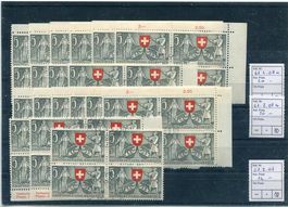 Patria 1953 Steckkarte mit Abarten