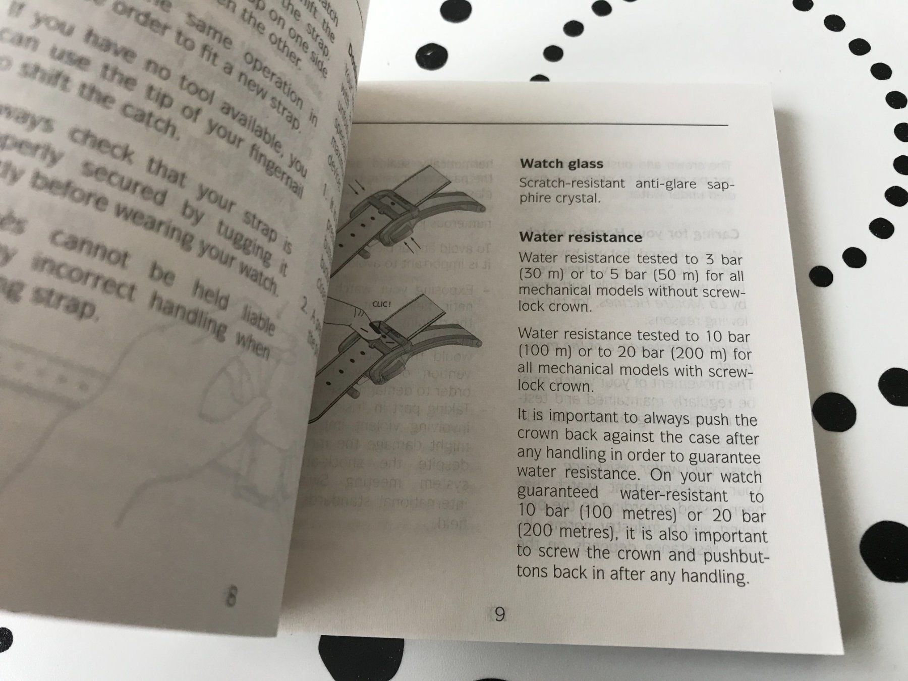 Hermès Documenti: HERMES ORIGINAL - OPERATING INSTRUCTIONS FOR US WATCHES !!! – Nuovo (secondo la descrizione) da Epalinges venduto da dream-watch 6