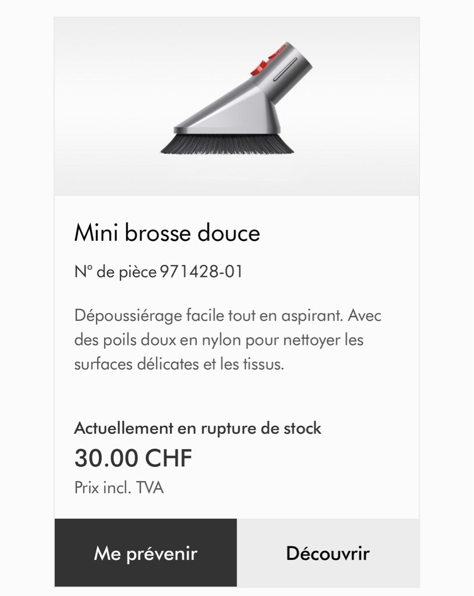 Dyson Aspirapolveri & Accessori: Accessoires Dyson - mini brosse – Usato da Corpataux venduto da leajsl 3