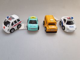 4 Spielzeugautos Mit Rückzug Neu