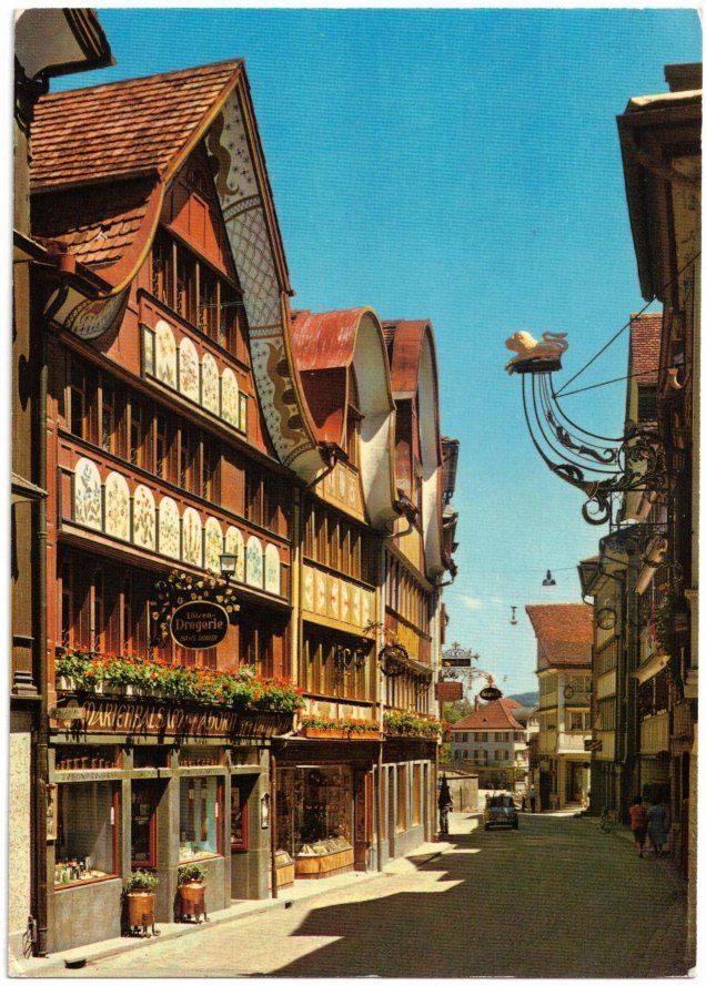 Ansichtskarten: Appenzell - Hauptstrasse – Gebraucht aus Binningen von Mountainrider