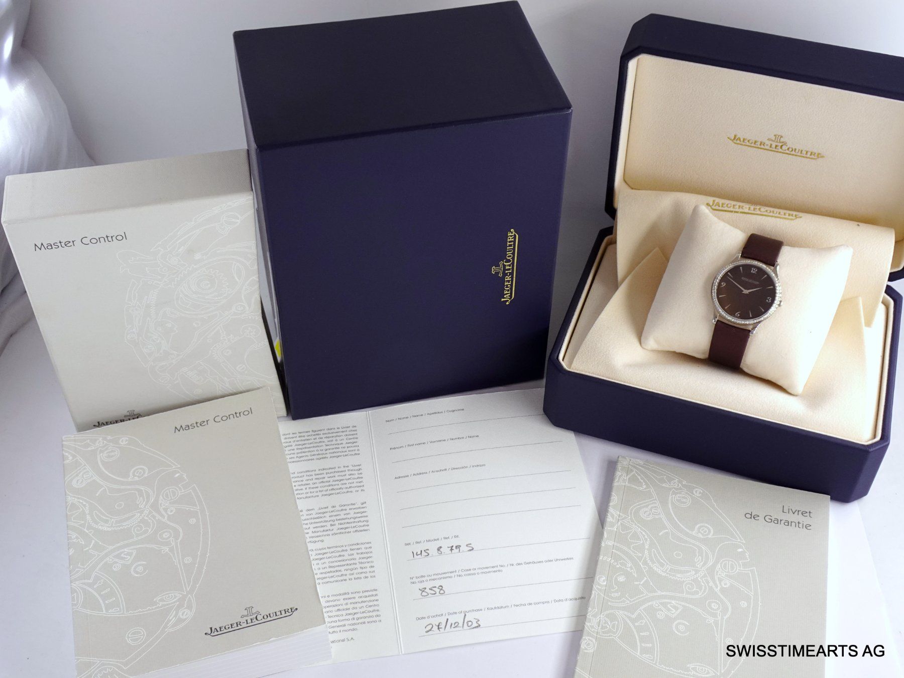Jaeger-Lecoultre Orologi: JAEGER LE COULTRE MASTER CONTROL DIAMANTEN ULTRA FLACH – Usato da Zürich venduto da SWISSTIMEARTS-AG 8