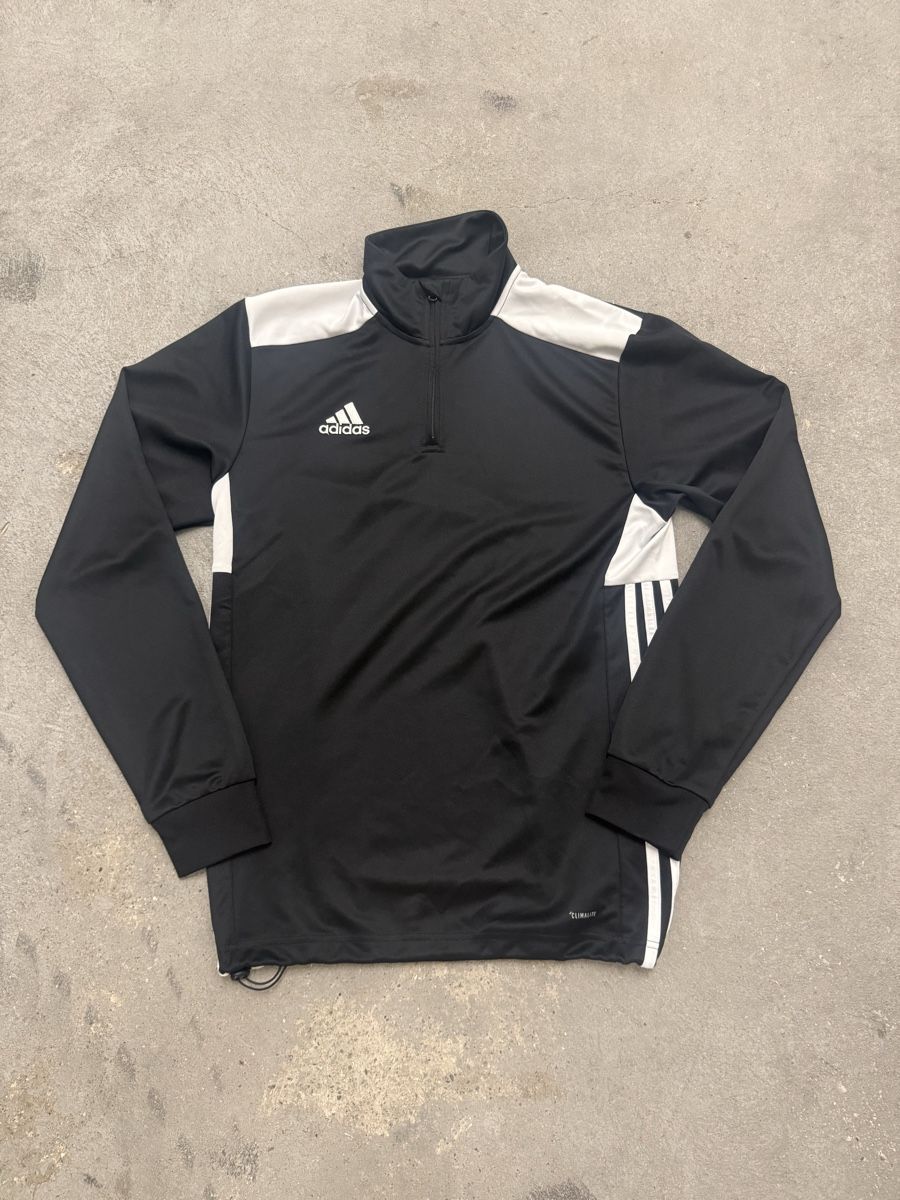 Adidas T-Shirts: Pull adidas noir blanc avec fermeture éclair taille S – Neu (gemäss Beschreibung) aus Cheseaux-Lausanne von siw_n69c