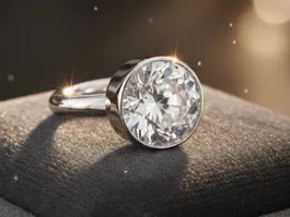Moderner Silberring 925 mit Zirkonia, edel & brillant - Neu