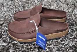 Birkenstock, Naples, Leder, 41, Mokassin-Style, NEU