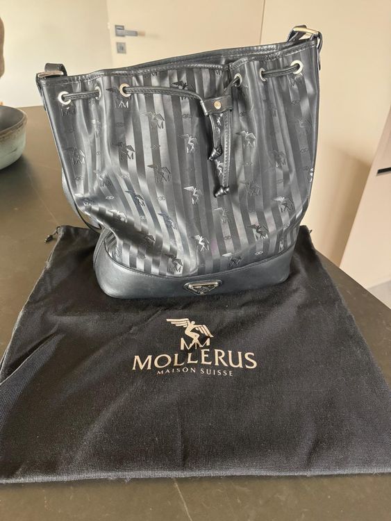 Mollerus Beuteltasche Grau Maison Mollerus Beuteltasche Sion Black