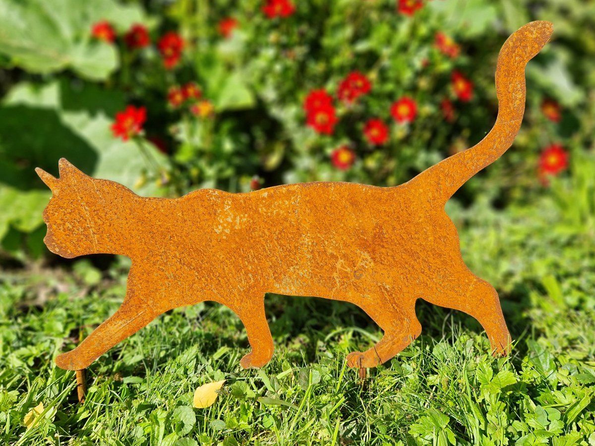 Tutte le decorazioni: Kleine Katze Rost 30x39cm – Usato da Matzendorf venduto da Gartendeko-Shop