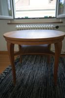 Vintage-Couchtisch rund und aus Holz