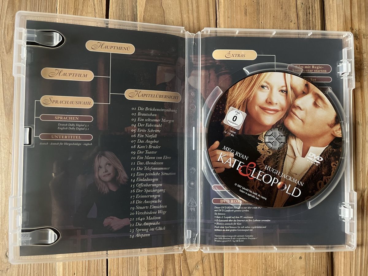 Tutti i DVDs: Kate & Leopold DVD Hugh Jackman Meg Ryan – Usato da Nussbaumen TG venduto da boltsi_87 2
