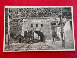 Lötschbergbahn: Lötschbergtunnel Nordausgang bei Kandersteg