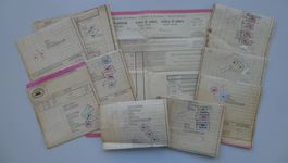 1905-1923, 10 Frachtbriefe +Eisenbahnmarken & Bahnstempel