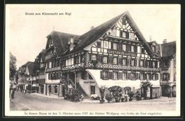 Küssnacht am Rigi, Gasthaus zum Engel, um 1910