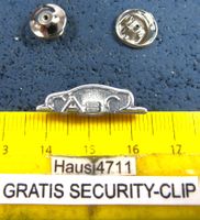 AUDI A 8 SILVER SILHOUETTE GEPRÄGT AUTO PIN m.SECURITY-CLIP
