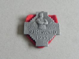 Abzeichen Kantonal Schwingfest Schwingen Sumiswald BE 1955