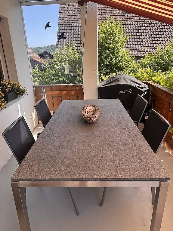 Tavoli: Gartentisch Granit Edelstahl Stern – Usato da Thayngen venduto da nad_tzt2