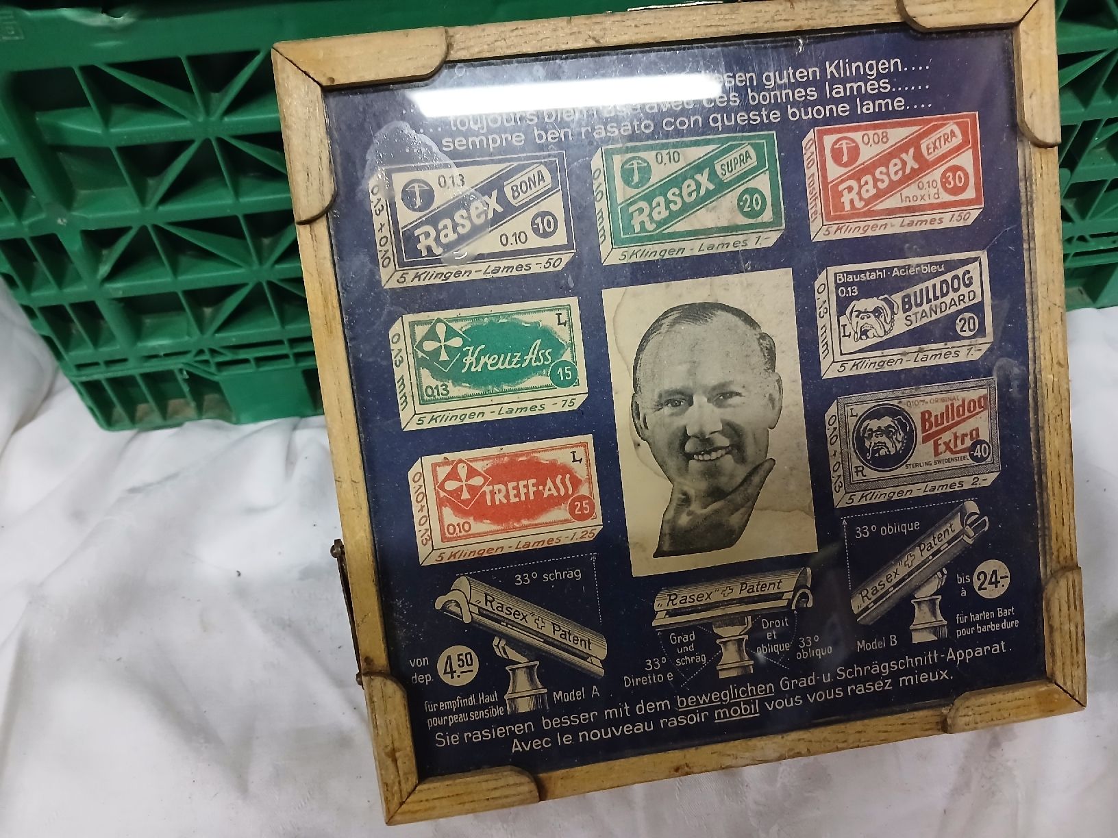 Rasoirs & Lames de rasage: Historische Rasex Holzbox mit Sortierfächern antik – D'occasion à Belp par Guadalupe84 1