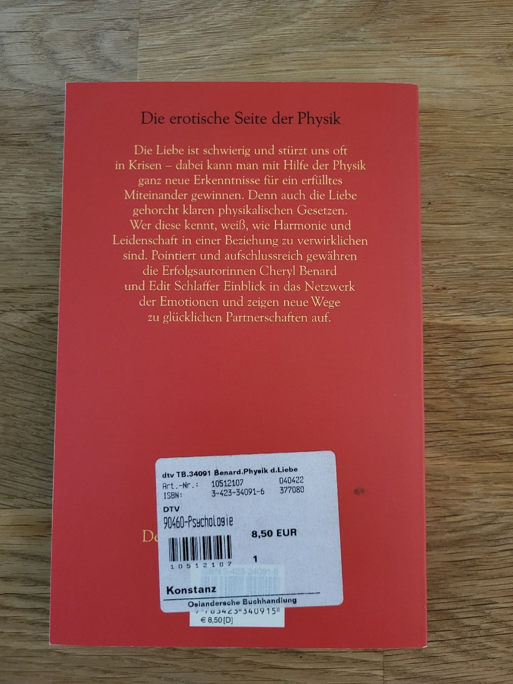 Libri: Die Physik der Liebe – Nuovo (secondo la descrizione) da Amriswil venduto da noe_z7wn 1