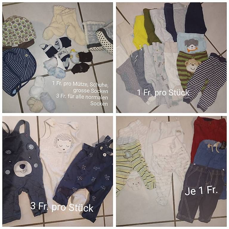 Lotti & Set di vestiti: Kleiderset (oder einzeln) Grösse 62/68 bzw. 3 bis 6 Monate – Usato da Würenlingen venduto da Steeefeli 3