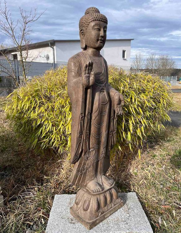 Buddha Figur Garten 122cm groß aus Naturstein Kaufen auf Ricardo