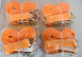 60 Stk. Spanngurt / Spannset mit Haken 600 Kg x 3 M