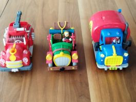 3x Automodelle Walt Disney mit Figuren Donald Duck