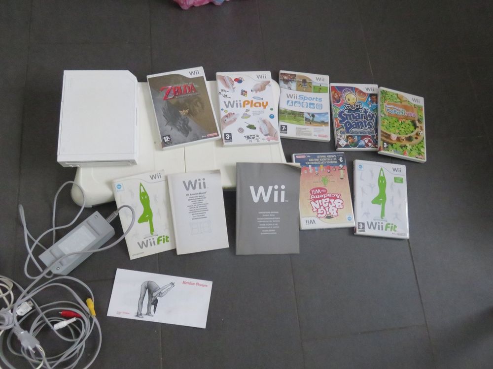 Wii Videospiel 🤩 Nin-ten-do mit verschiedenen Spiele 6