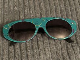 Sonnenbrille Swatch Eyes bunt Muster mit Etui neuwertig