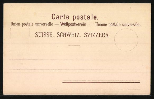 Ansichtskarten: Litho Geneve, Exposition Nationale Suiss – Gebraucht aus Berlin von bartko-reher 1
