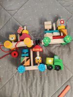 Holzspielzeug Zug & Lastwagen mit Tieren